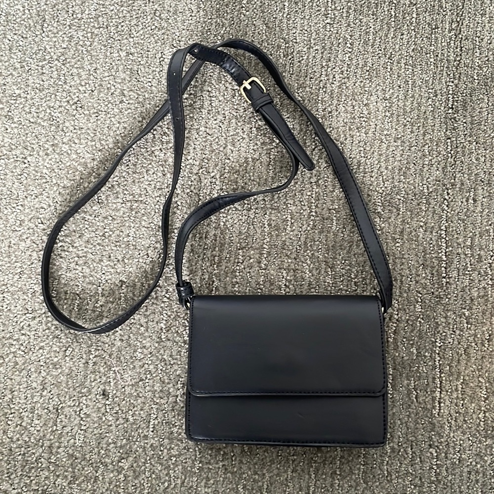 Small black rectangular purse